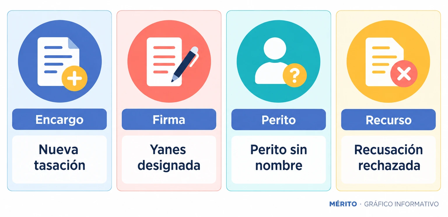Datos sobre la recusación y la nueva valoración judicial de las joyas.