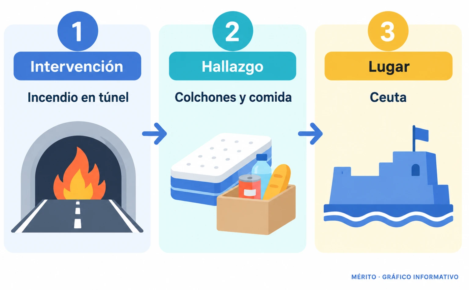 La intervención de los bomberos por un incendio en una antigua galería militar permitió localizar indicios de un refugio, incluidos colchones y utensilios.