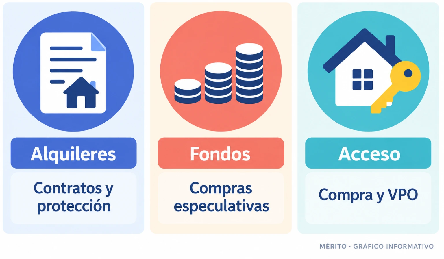 Relación entre regulación de alquileres, límites a compras especulativas de fondos e incentivos fiscales y de vivienda asequible.