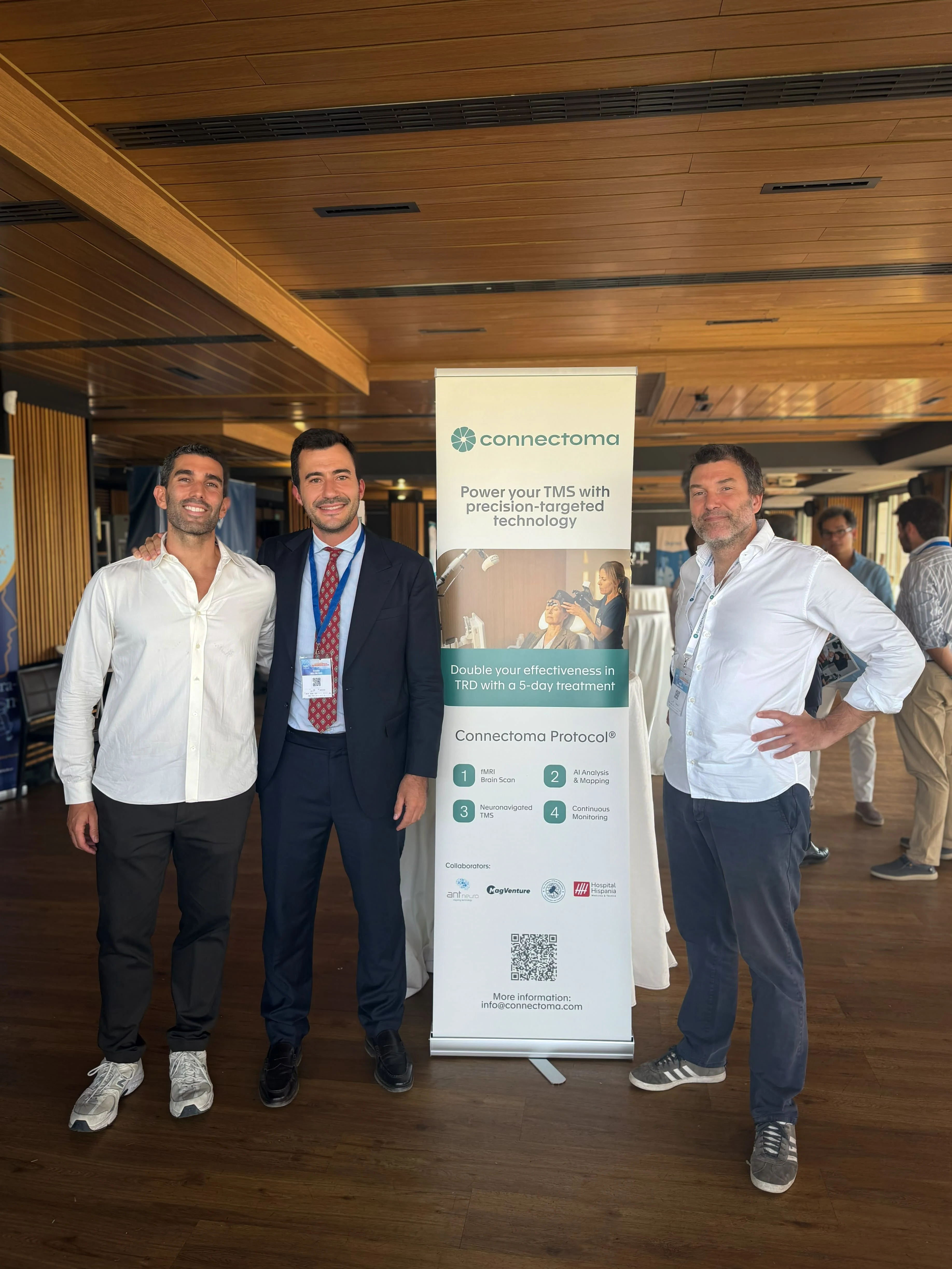 Daniel Díez (Connectoma), Alvaro Moleón (IASC) y Jaime Adán.