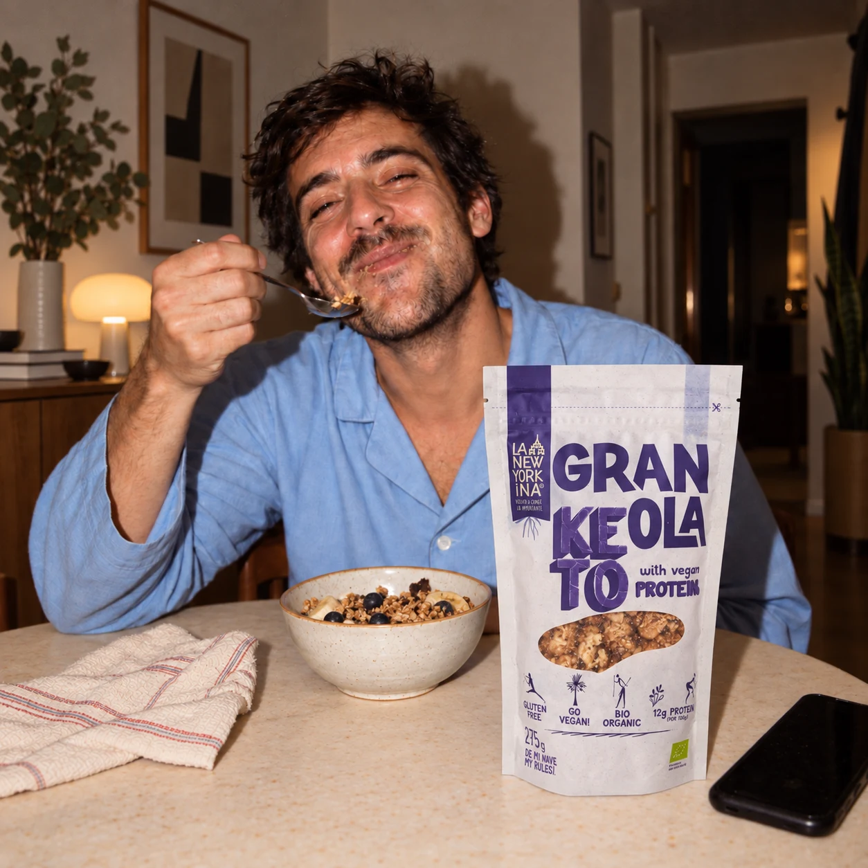 Disfrutando en el desayuno de La Newyorkina