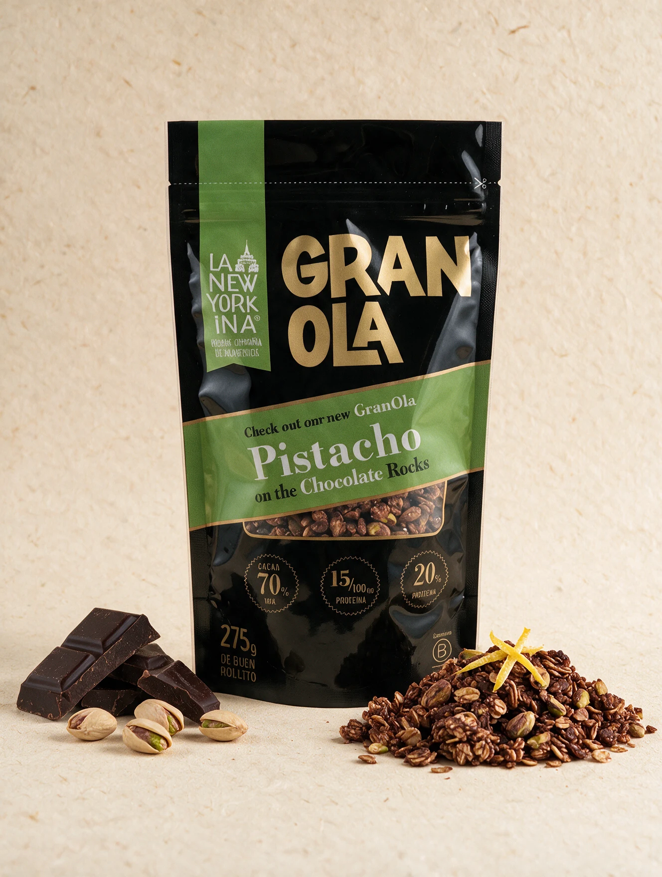 Pistacho On The Chocolate Rocks