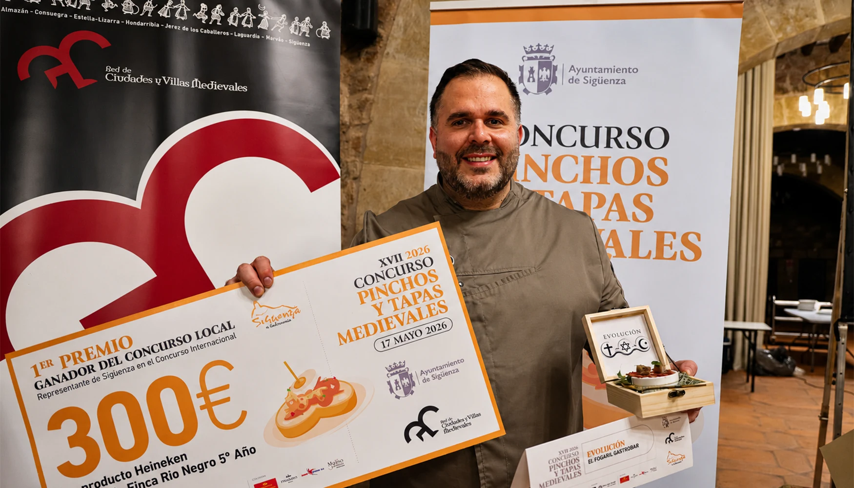 Rubén Urbano, foto de archivo de su triunfo en Sigüenza